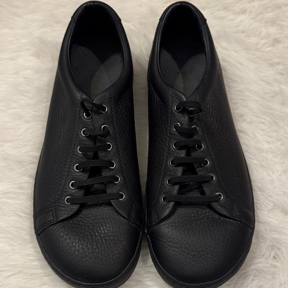 Birchbury  Bramford Men's Black Leather Sneakers Size 11 1/2 pre-owned. - Picture 3 of 10